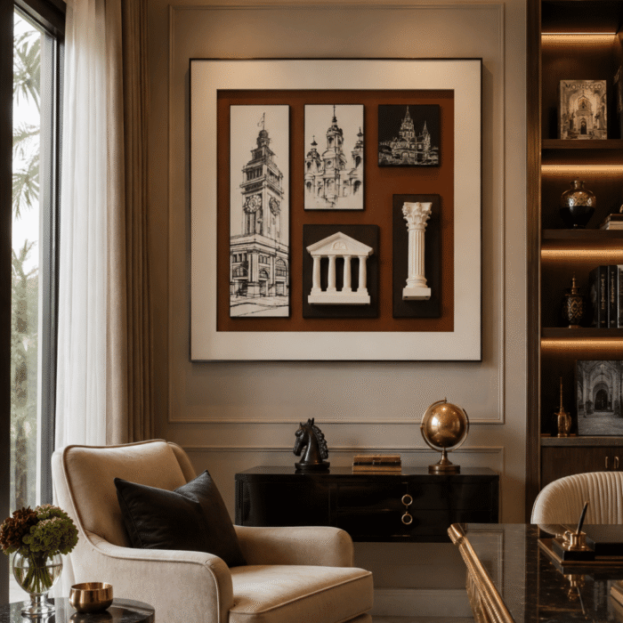3D Painting of Ancient Greek Architecture.